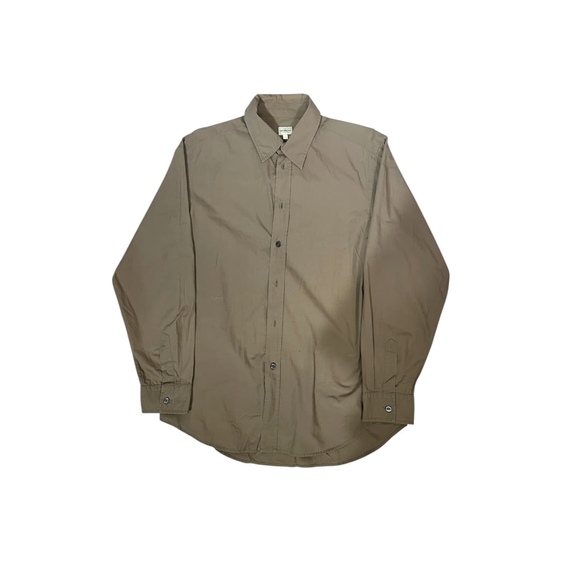 Ck 캘빈 클라인 브라운 베이지 솔리드 셔츠 L 상품이미지4