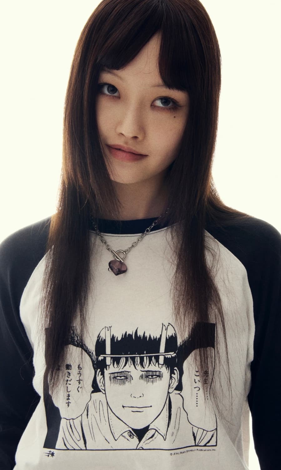 나이스고스트클럽 이토준지 레글런 티 상품이미지2