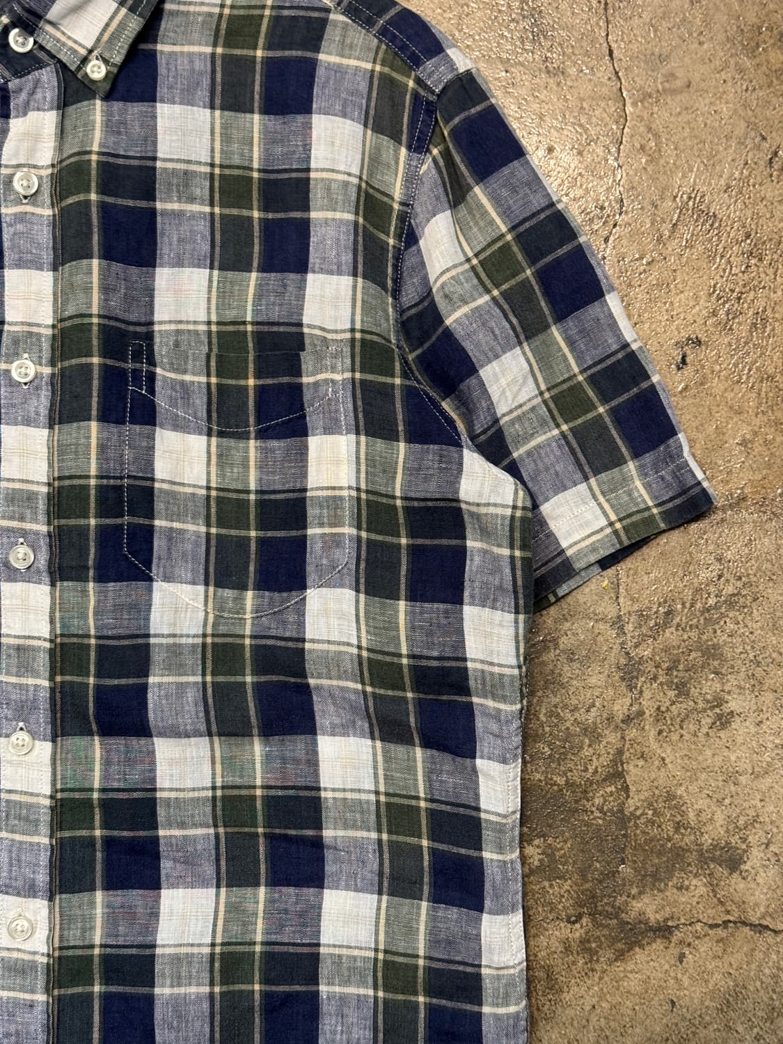 44-66 ) GAP Plaid Linen Shirt 상품이미지5