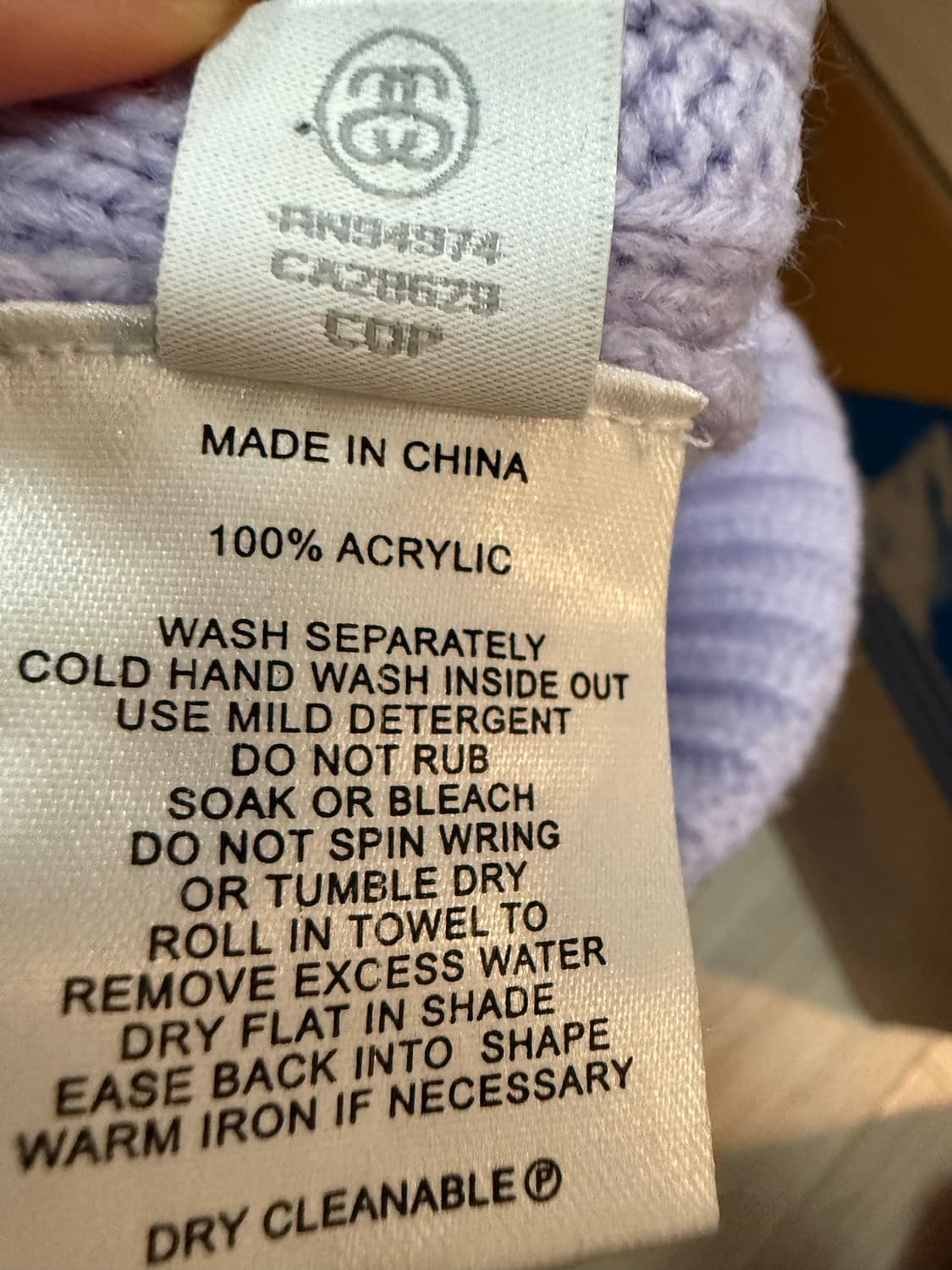 스투시 그래피티 리브 니트 비니 orchid 색상 상품이미지4