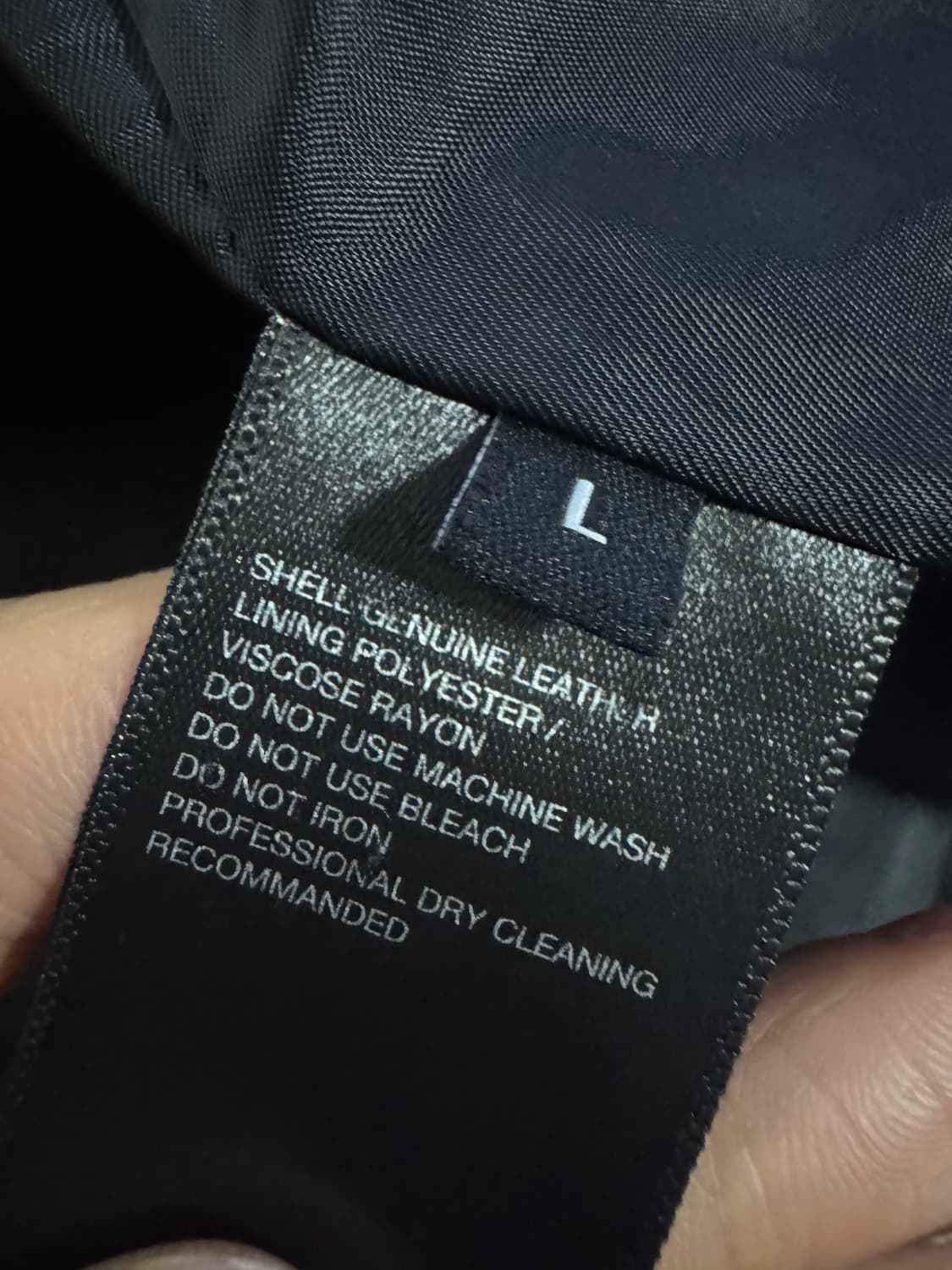 비바스튜디오 리얼 레더 집업 자켓 L ~ XL 블랙 상품이미지6