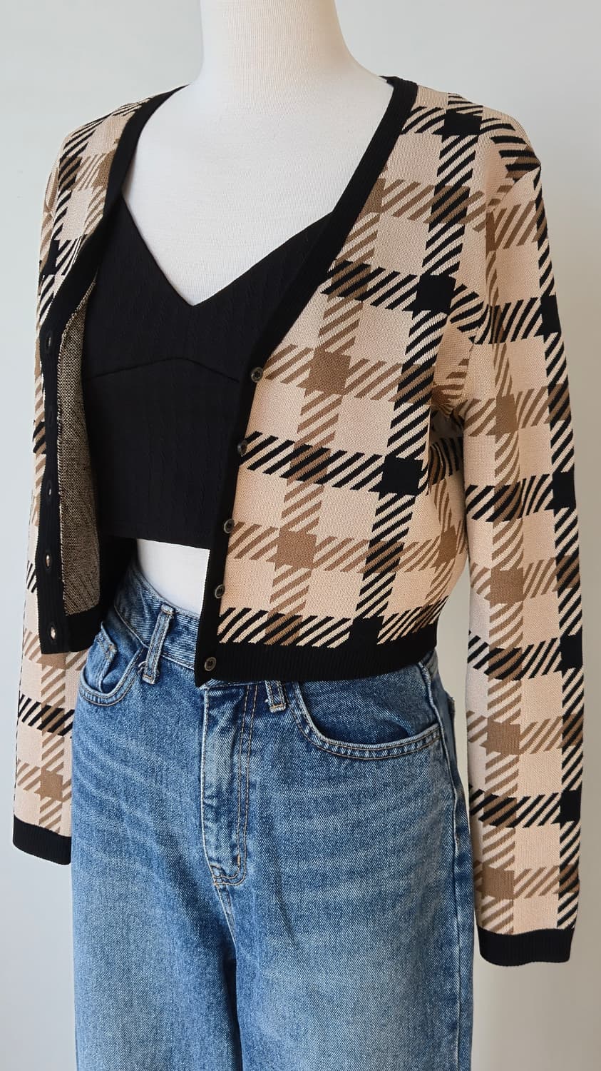 rokh X h&m 자카드 니트 가디건 M 상품이미지3