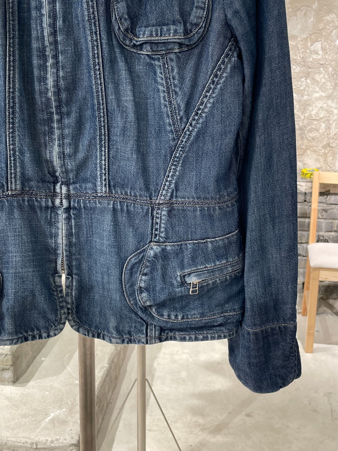 바나나 리퍼블릭 연청 멀티 포켓 데님 자켓 상품이미지5