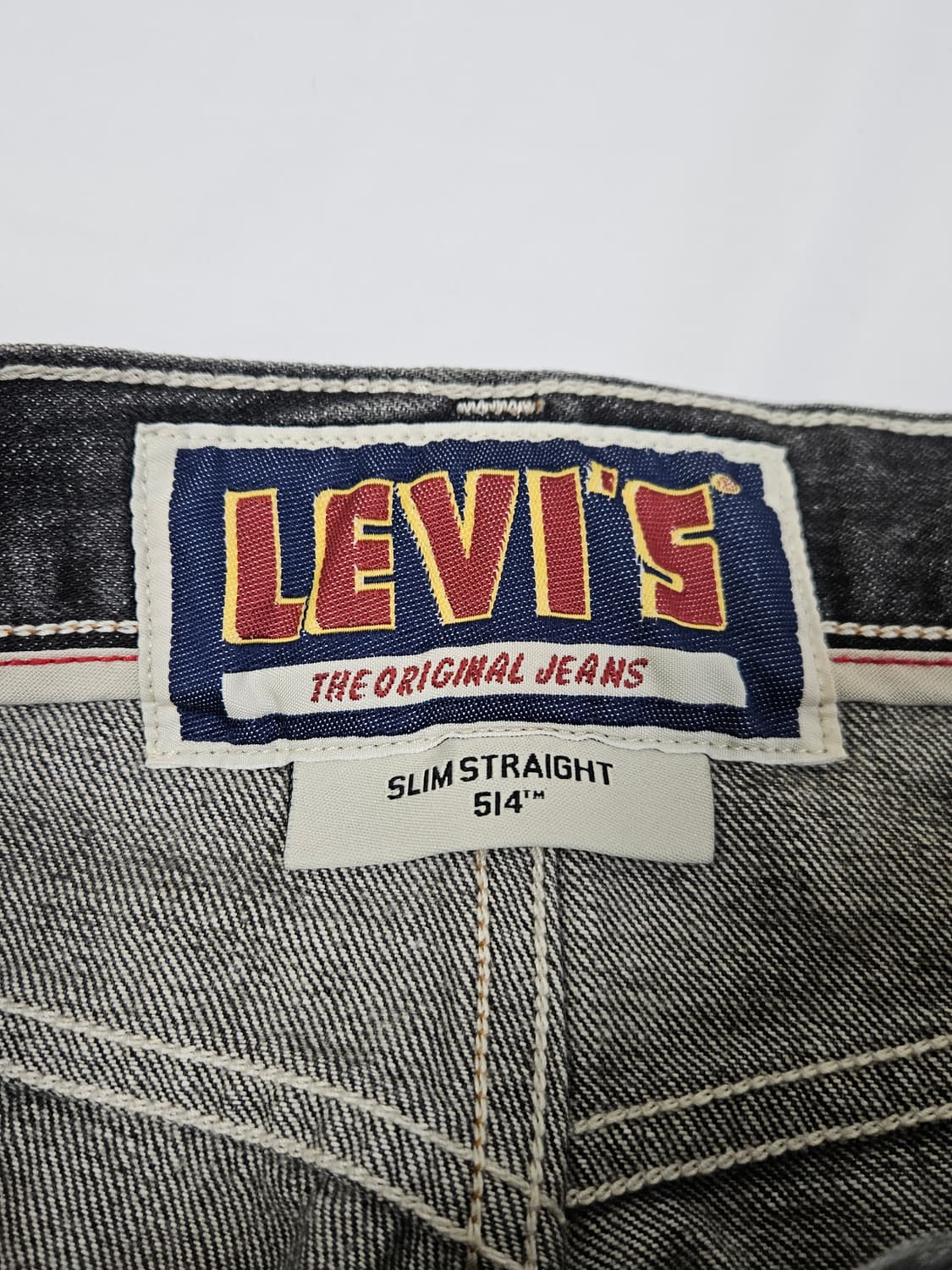 00s 리바이스 514 워싱 블랙 데님팬츠 청바지 흑청 빈티지진 34 상품이미지5