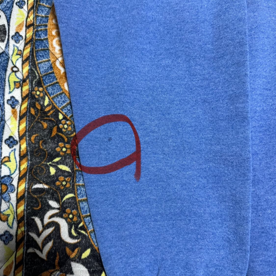 빈티지 90s USA 프룻오브더룸 블랭크 헤더블루 스웻셔츠 상품이미지4