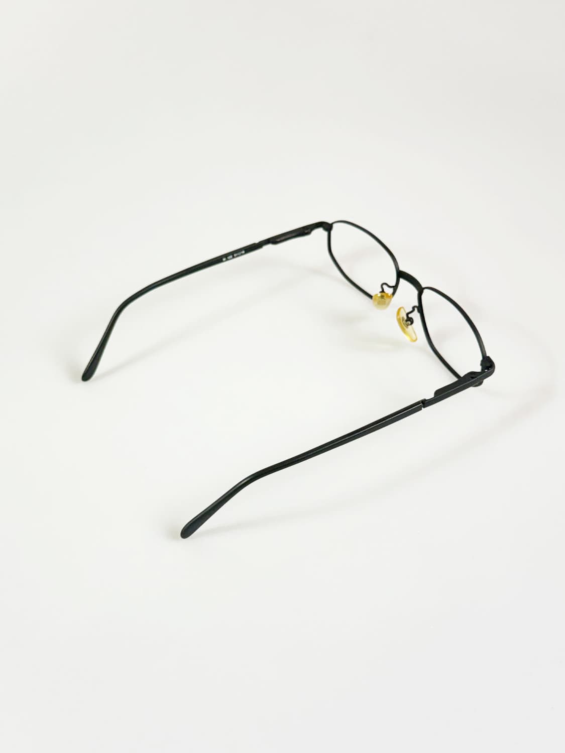 MERIDIAN 맷블랙 슬림 스퀘어 메탈 빈티지 안경 상품이미지4