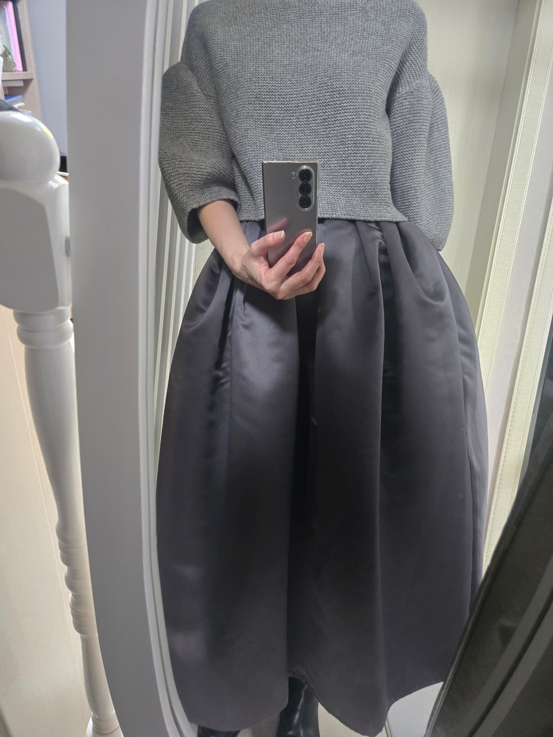 로지몬스터 하이웨스트 새틴 벌룬스커트 상품이미지8