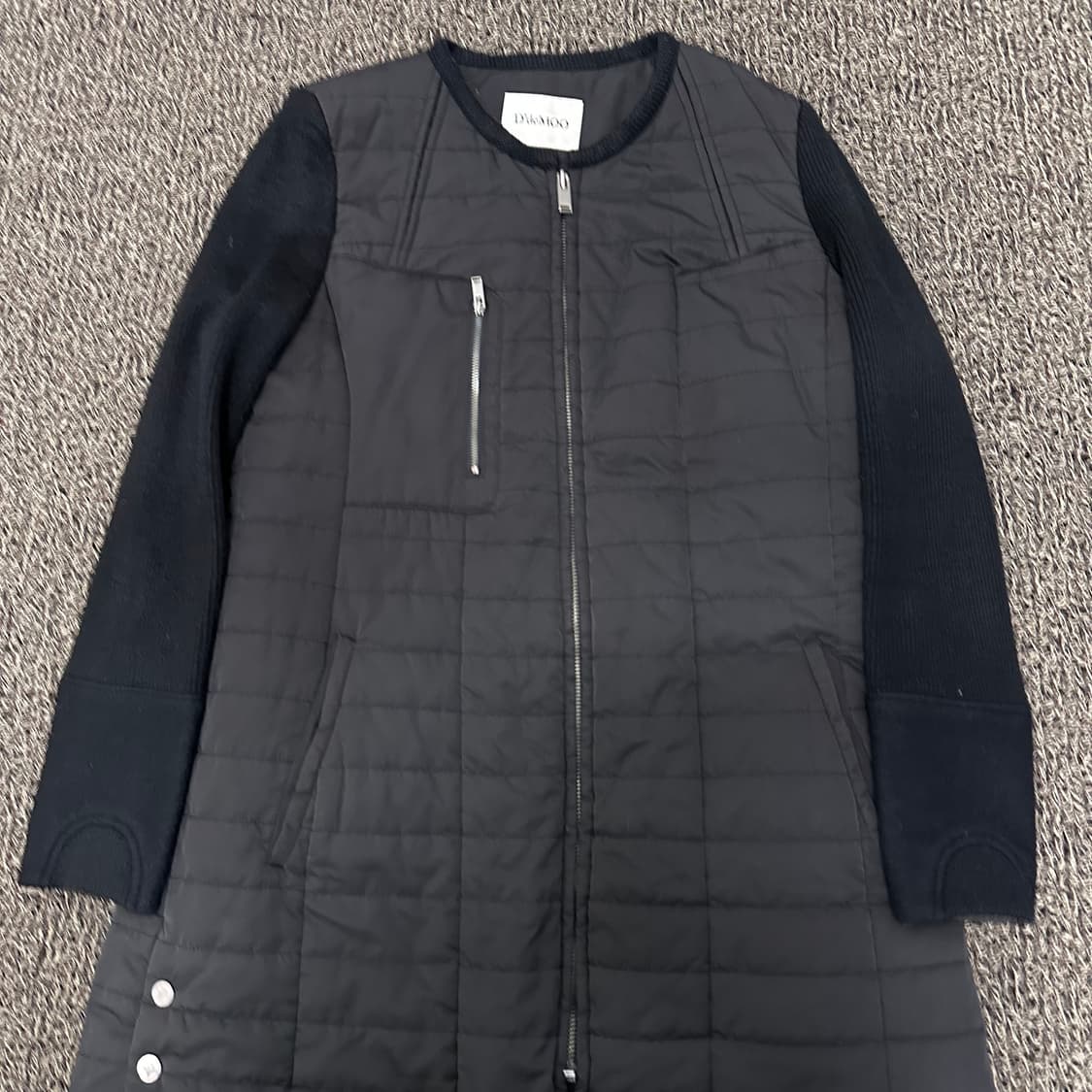 D'demoo 데무 여성 퀼팅 롱 패딩 블랙 상품이미지2