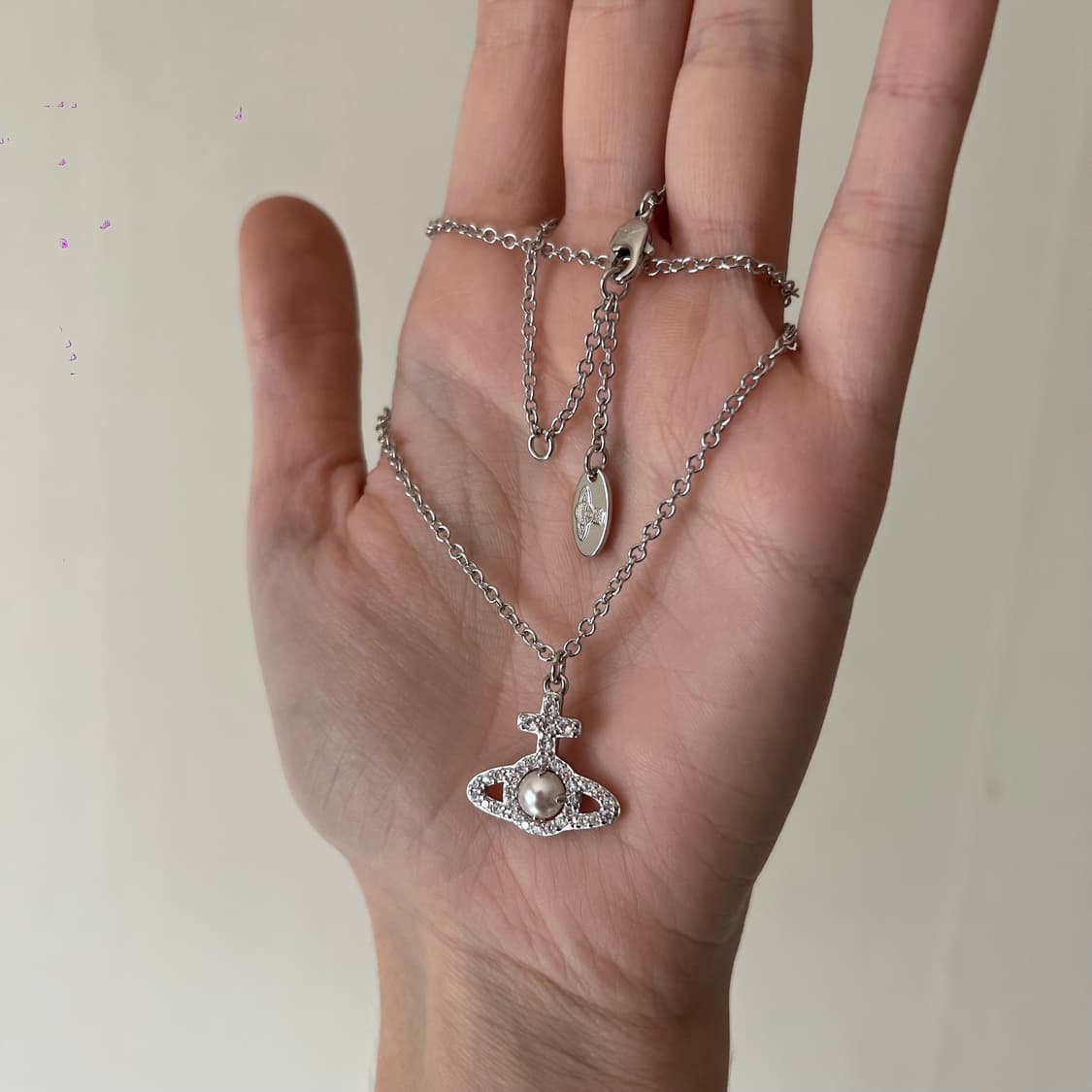 비비안웨스트우드 올림피아 펄 펜던트 네크리스 상품이미지2