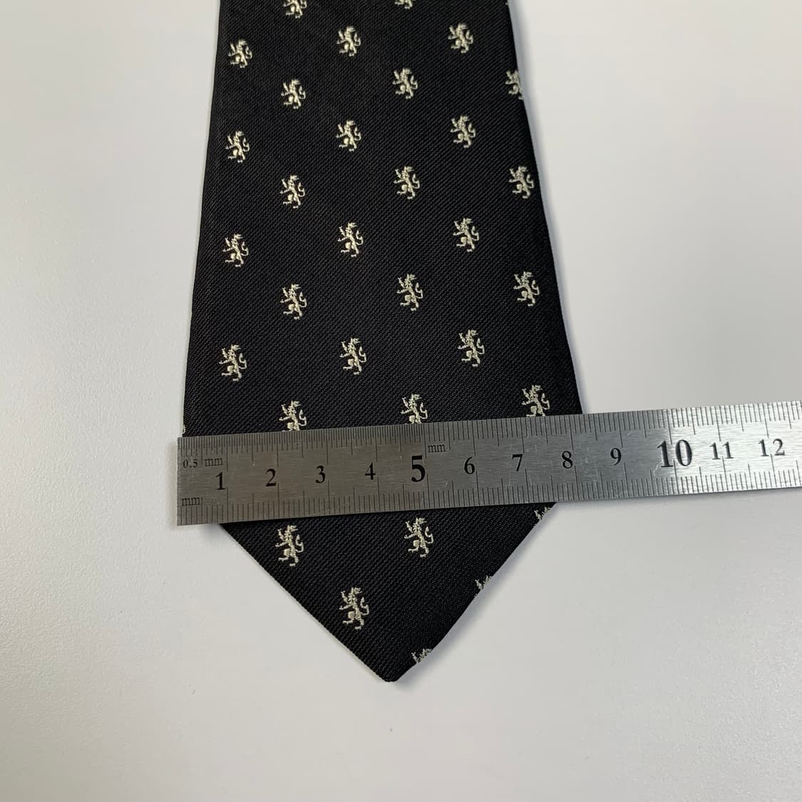 폴로 랄프로렌 퍼플라벨 블랙컬러 명품 100실크 최상급 넥타이 8.3cm 상품이미지10