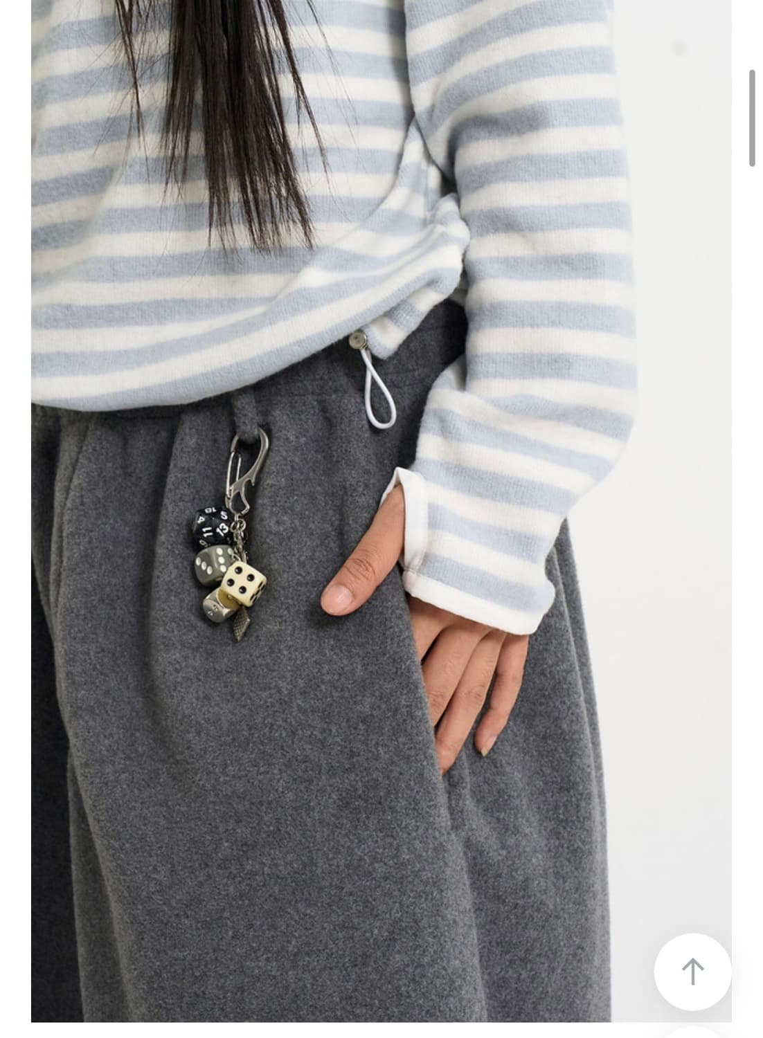 브리즈 후리스 스트라이프 후드티 상품이미지2