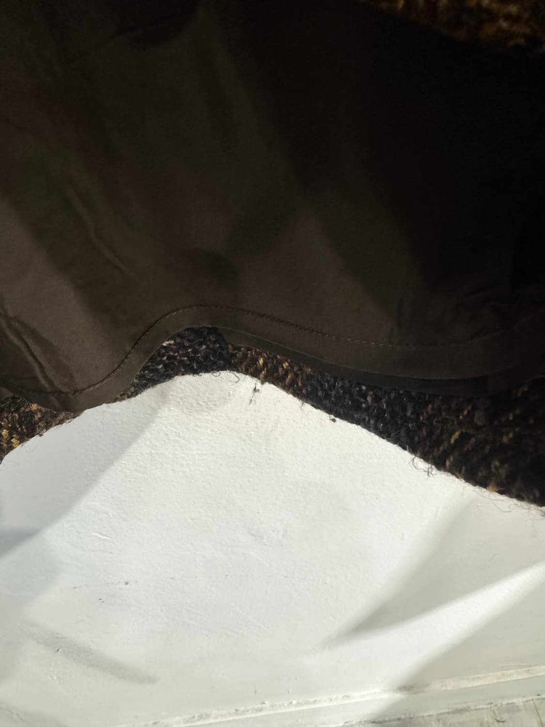 japan vintage 울체크 미디 스커트 상품이미지3