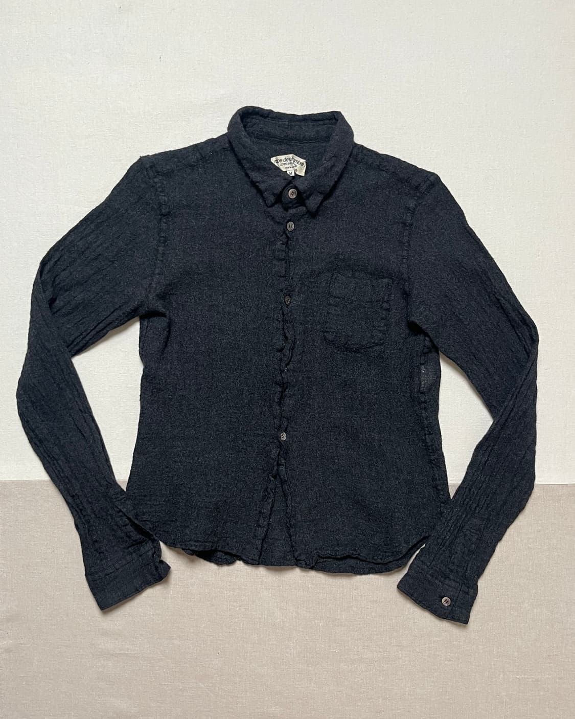 90s 꼼데가르송 축융 울 셔츠 Comme des garcons 상품이미지1