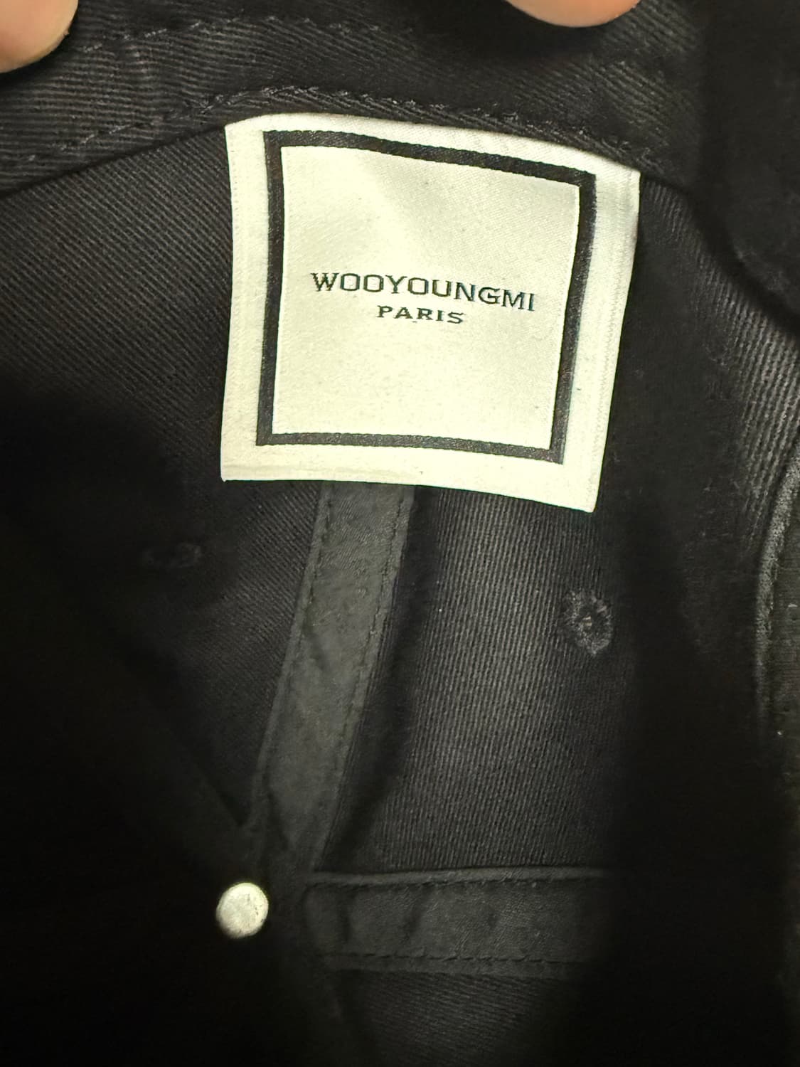 우영미 자수 볼캡 블랙 상품이미지5