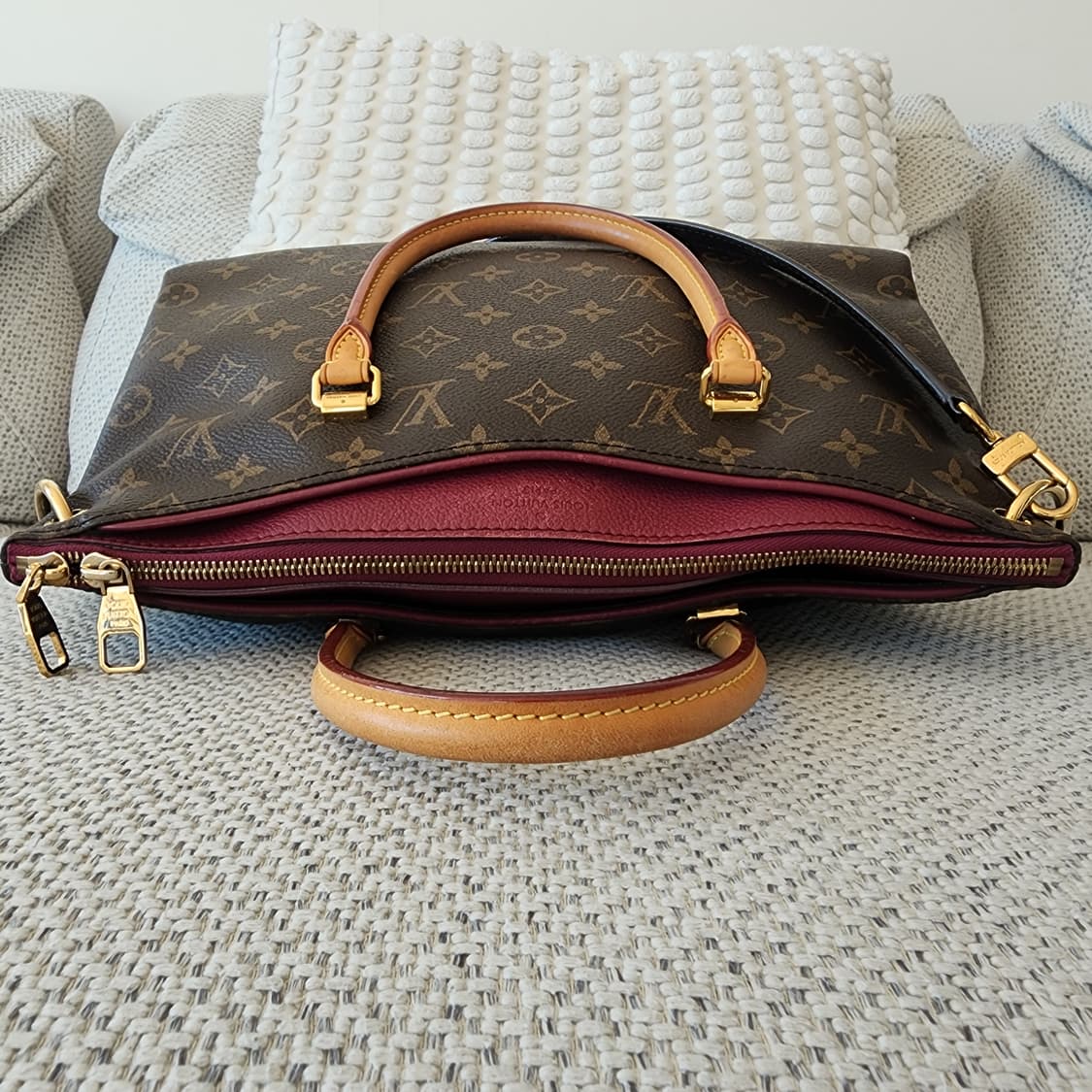 상태최상 루이비통 팔라스 MM 토트 겸 숄더백 모노그램 푸시아 상품이미지7