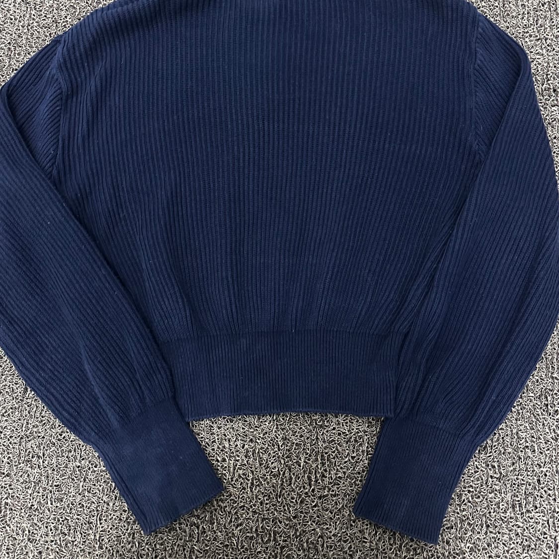 로씨로씨 여성 반집업 니트 네이비  상품이미지9