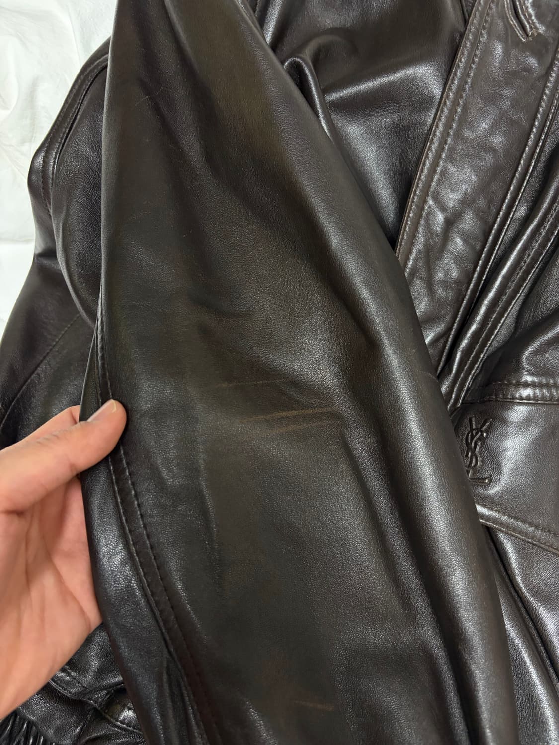 ysl 입생 레더 자켓 (가죽) 상품이미지8