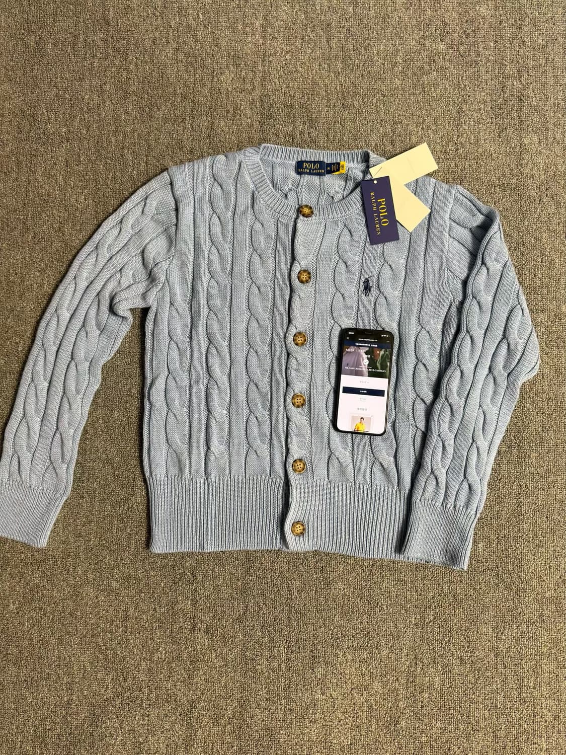 (새상품)폴로 여성 꽈배기 가디건 8종컬러 상품이미지3