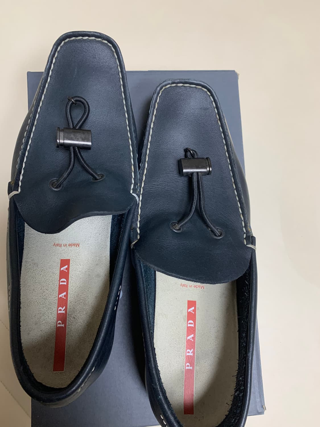 프라다 남성 로퍼 네이비 7사이즈 상품이미지1