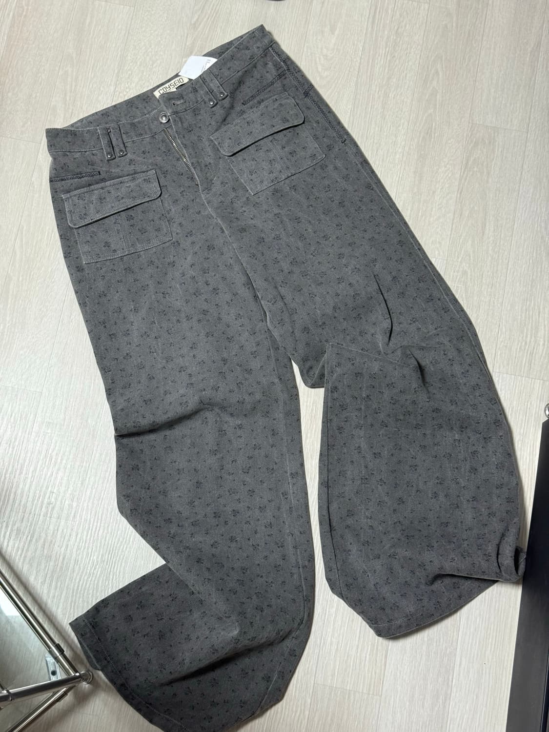 코이세이오 FLOWER PATTERN PANTS NAVY 상품이미지2