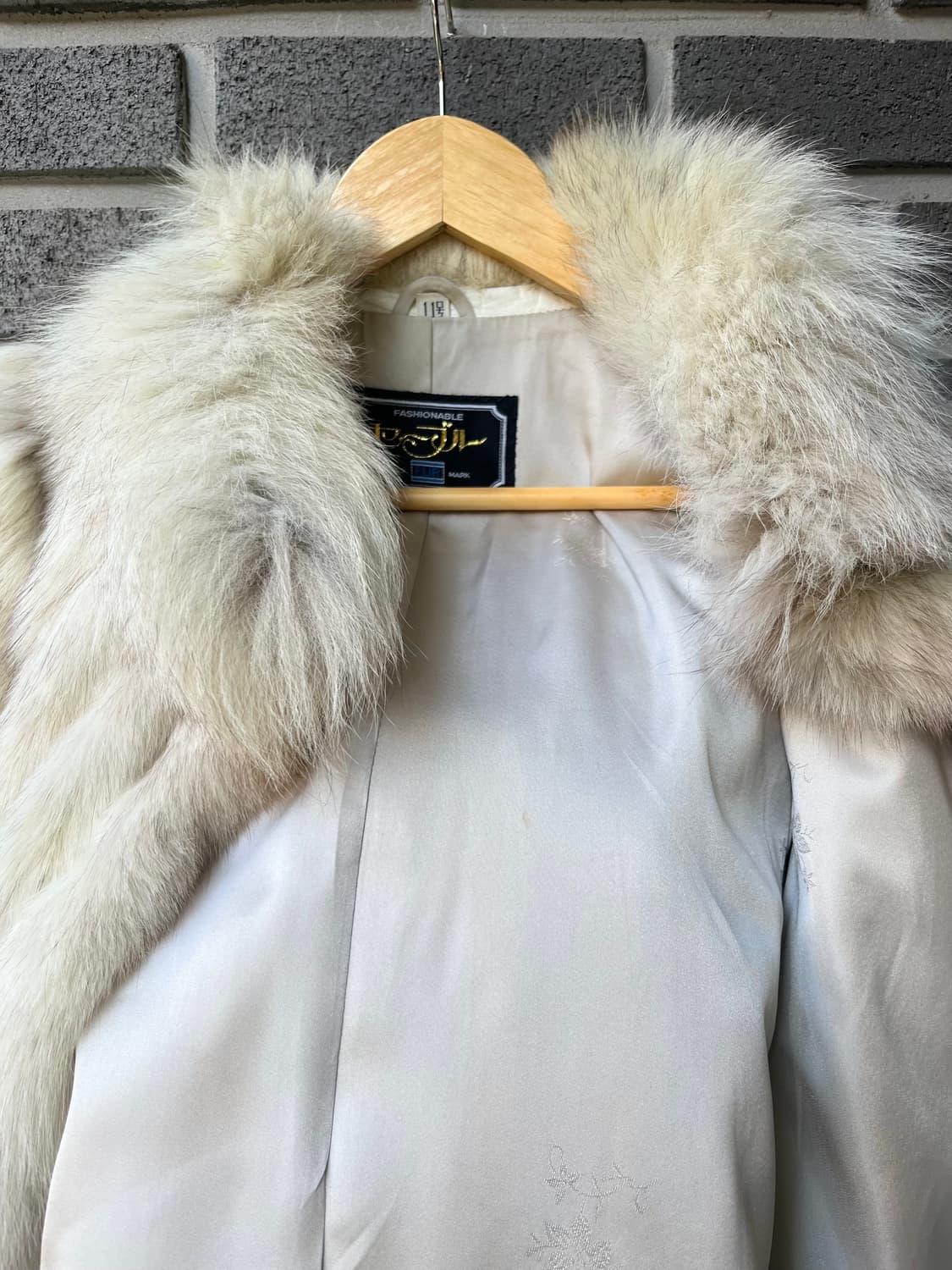 리얼 폭스퍼 자켓 아이보리 상품이미지9