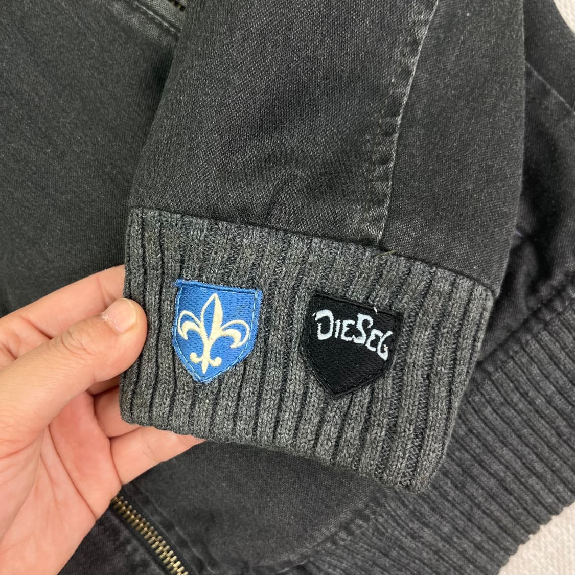 100 디젤 빈티지 누빔 봄버 자켓 상품이미지5