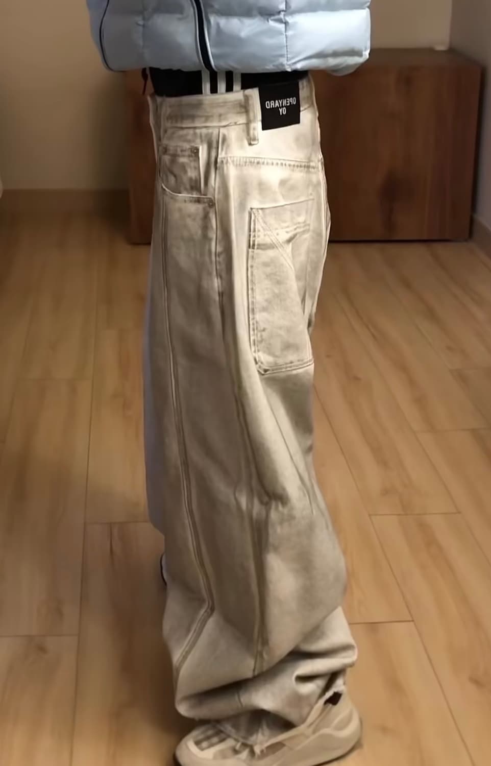 OY RAW HEM STITCHED WIDE VOLUME PANTS 상품이미지3