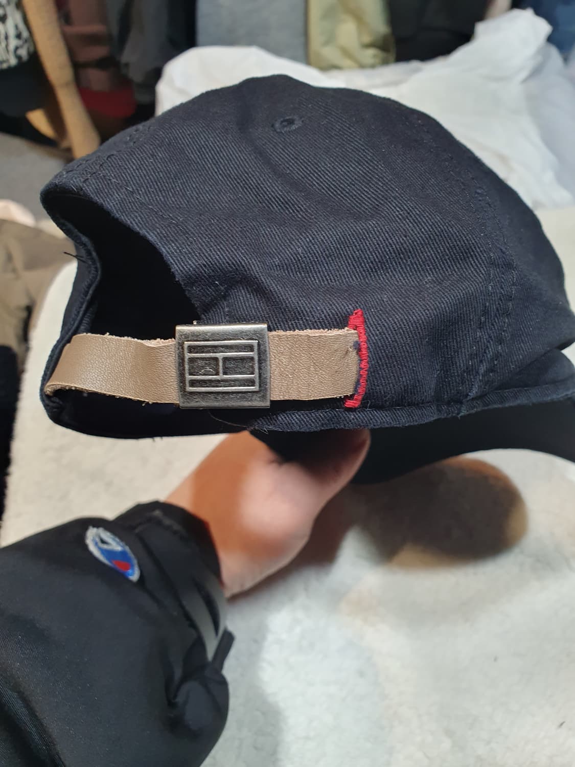 타미힐피거 블랙 볼캡 모자 상품이미지4