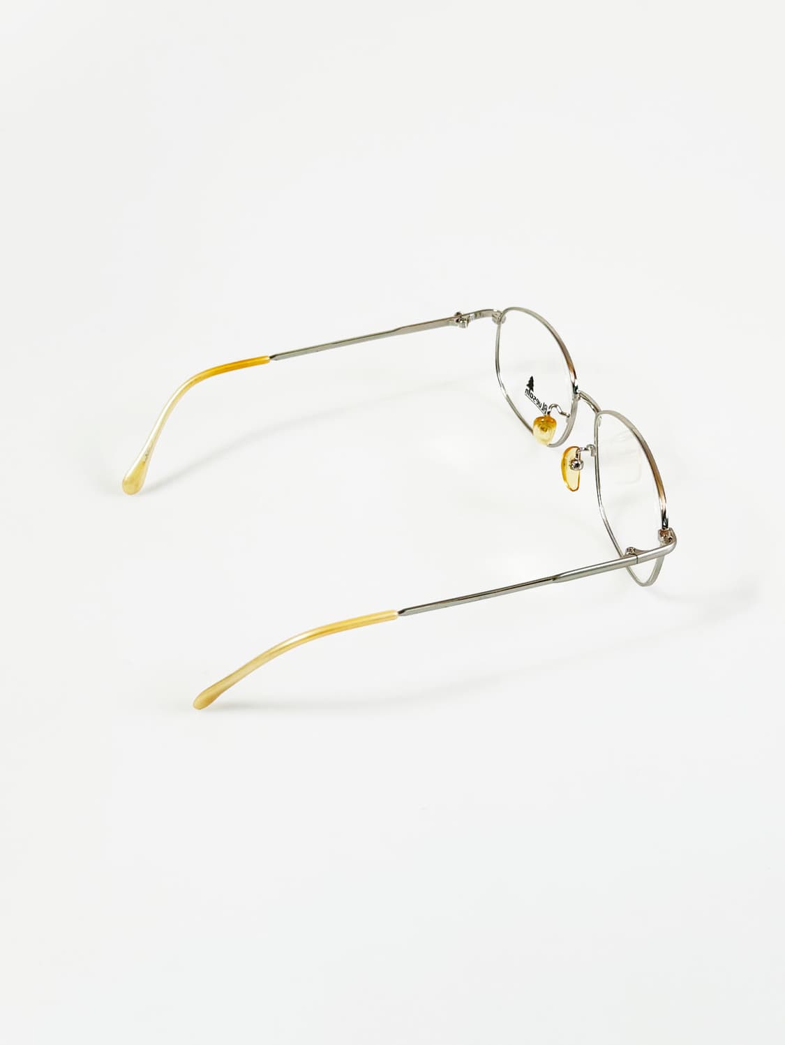 90s BLUESAIN 실버 메탈 슬림 스퀘어 빈티지 안경 상품이미지4