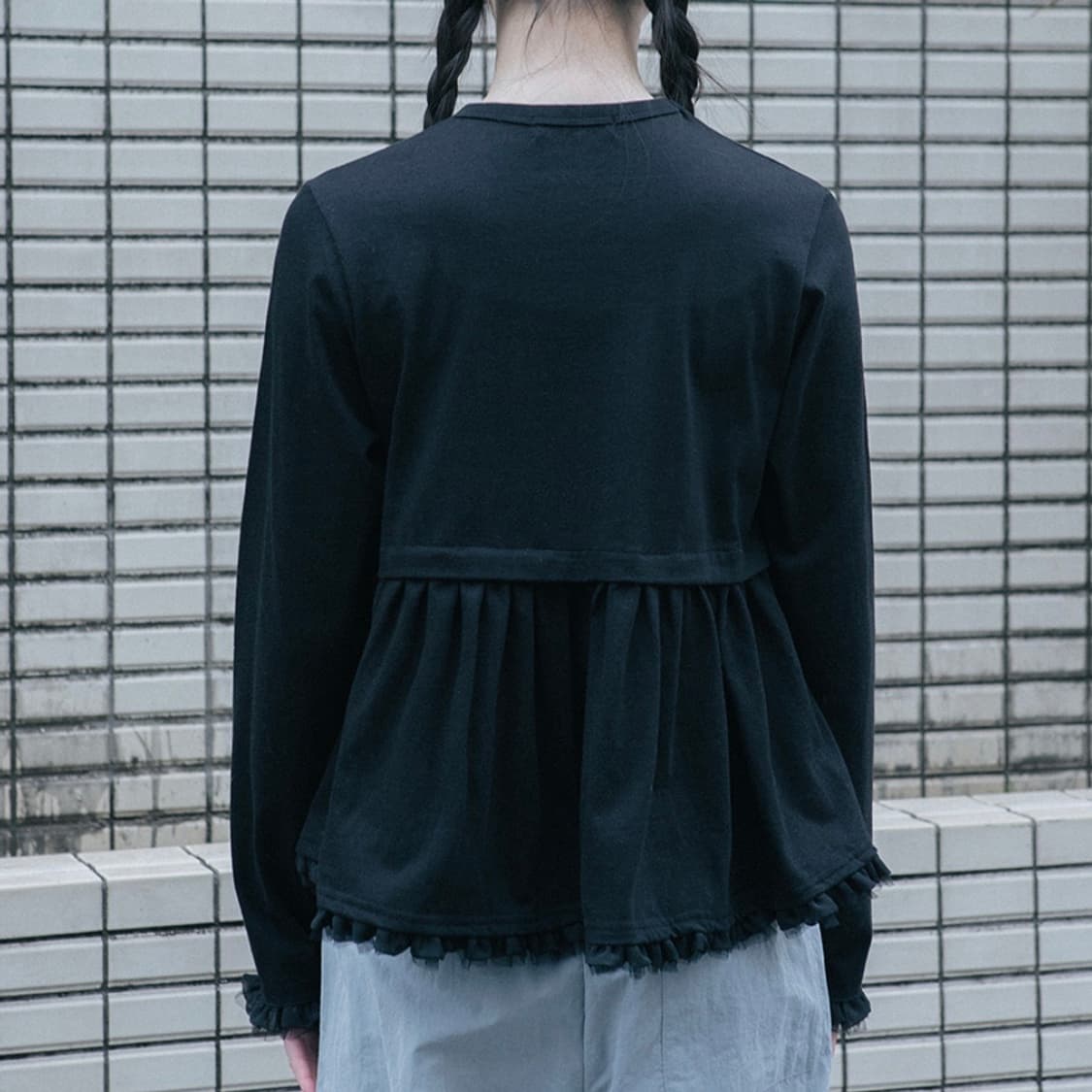 oheshio 오헤시오 프릴 롱 티셔츠 일본 미소녀 빈티지 코이세이오 상품이미지1