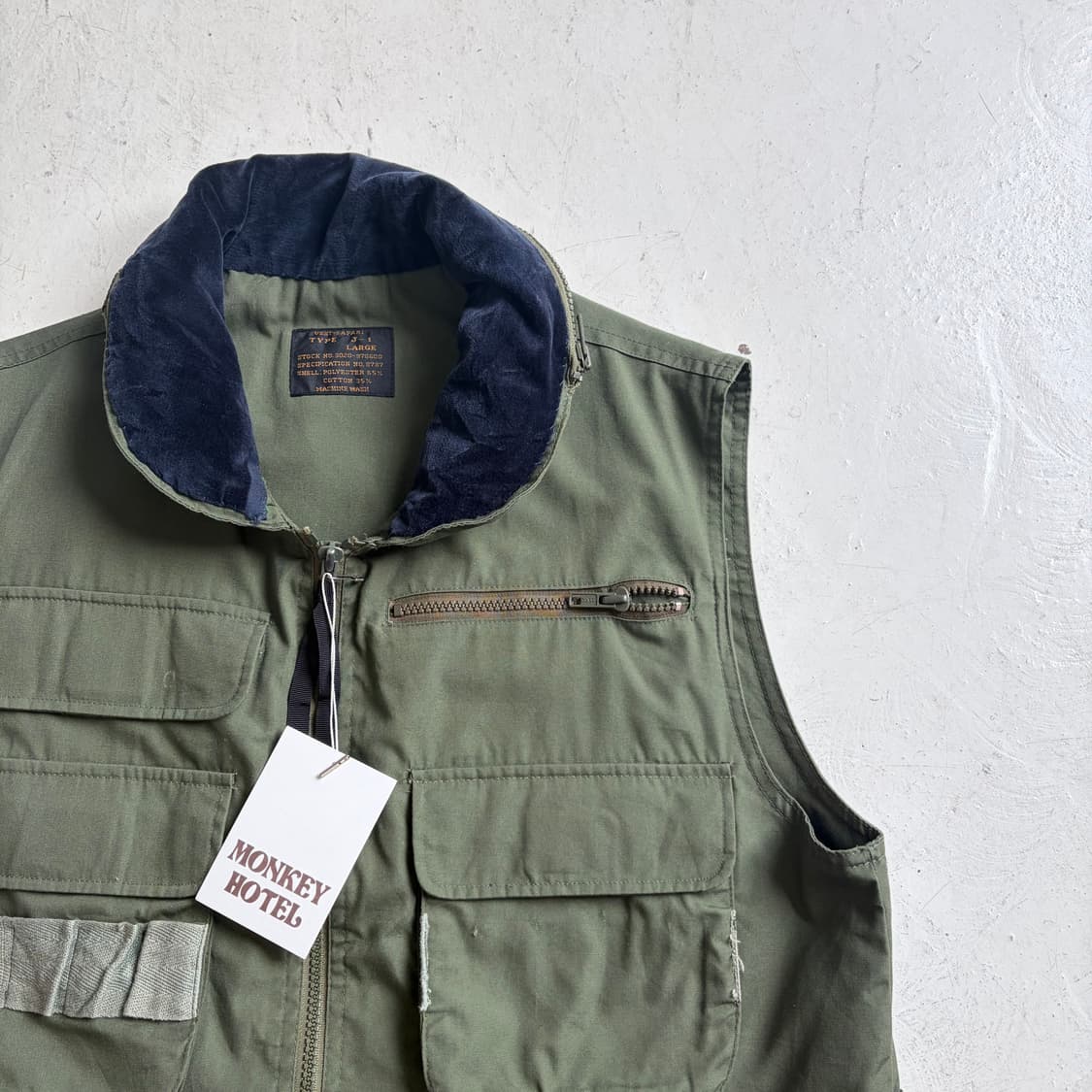 유틸리티 J-1 빈티지 헌팅 베스트 L 상품이미지2