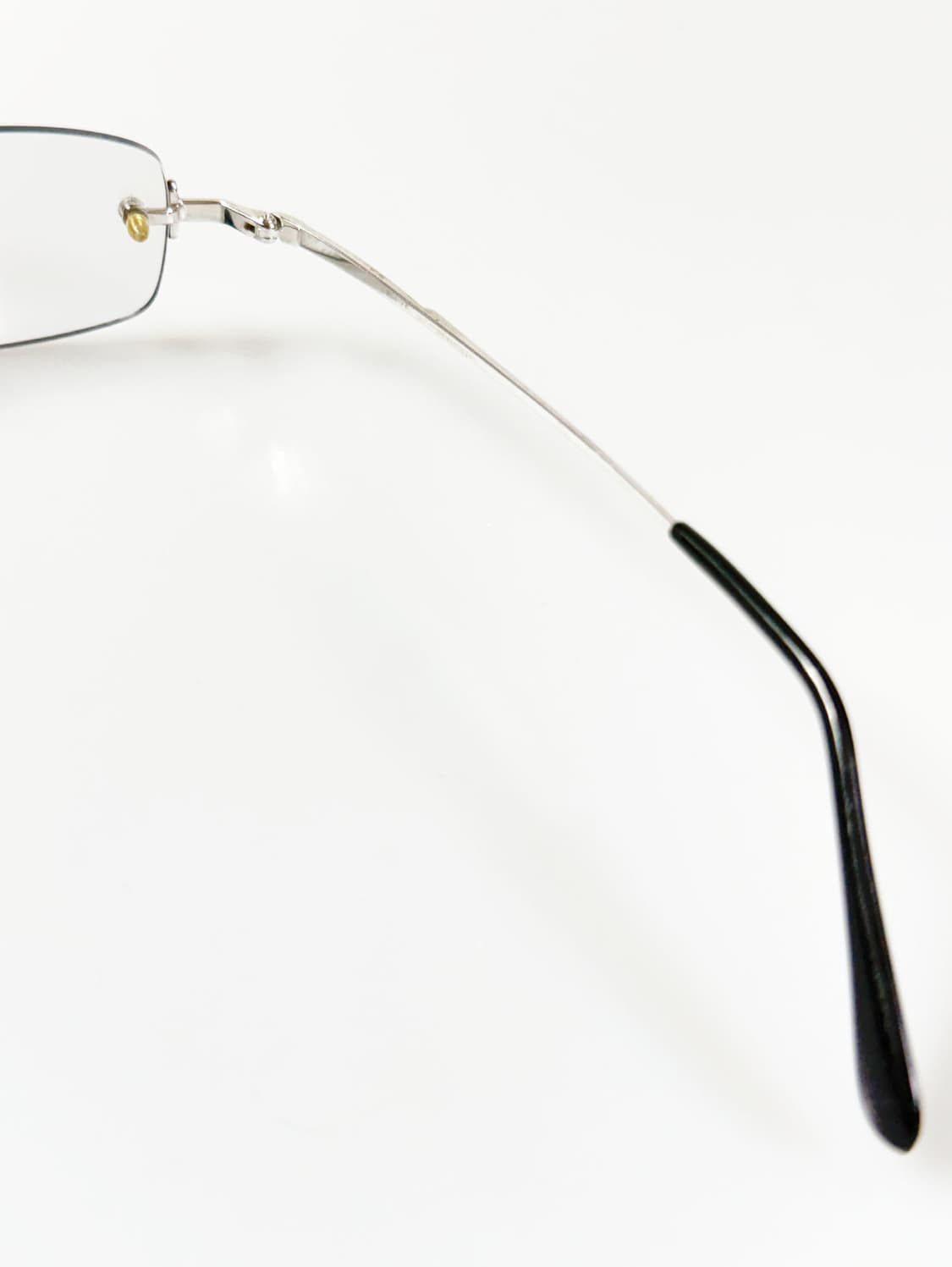 MOYA NEWYORK 실버 무테 스퀘어 메탈 빈티지 안경 상품이미지6