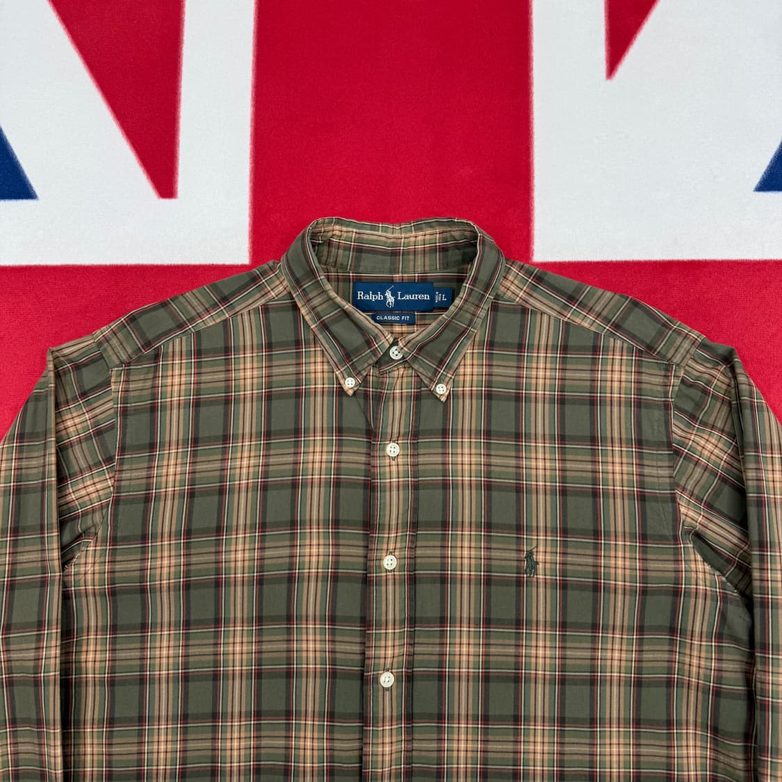 폴로 체크셔츠 L 실측 XL  상품이미지3