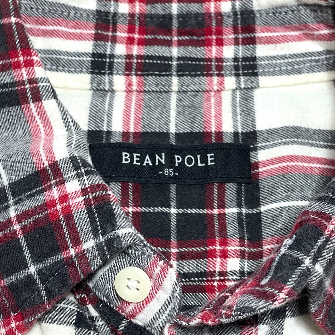 빈폴 블랙 타탄체크 코튼 긴팔셔츠 여성85 상품이미지4