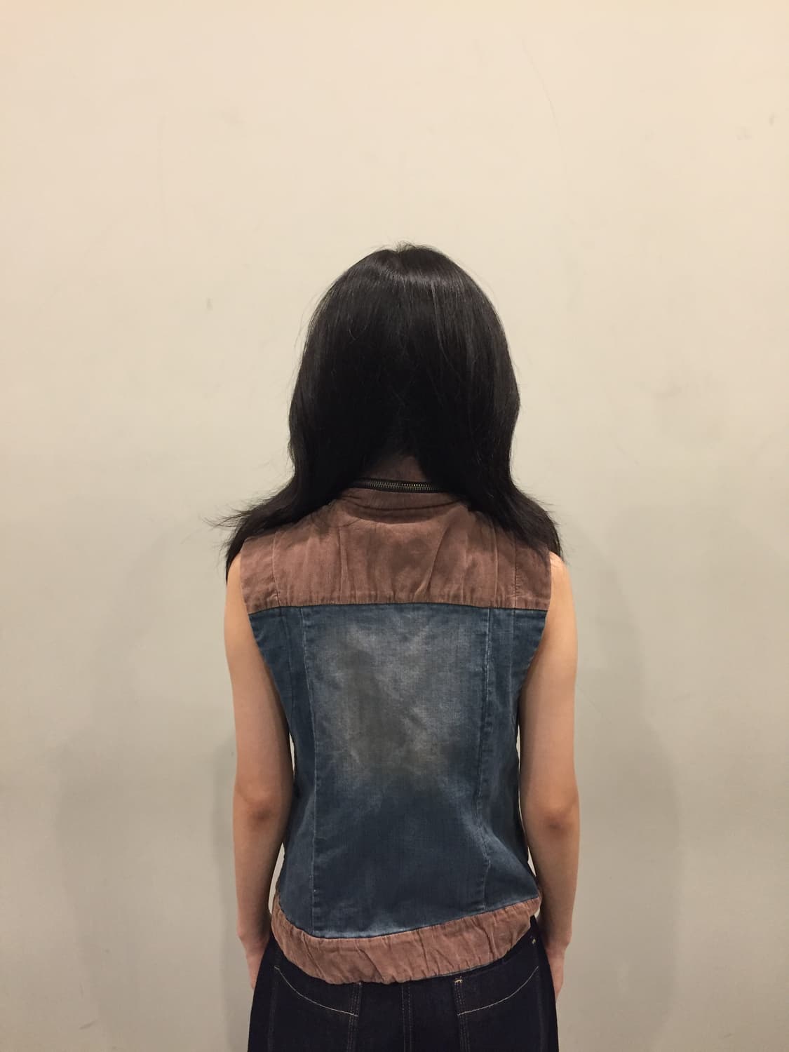 일본 디자이너 하이넥 베스트 자켖 상품이미지6