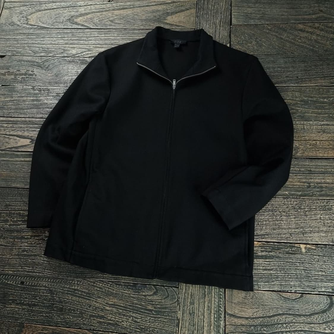 [코스] 미니멀 스웻 집업 블랙 M18558 상품이미지1