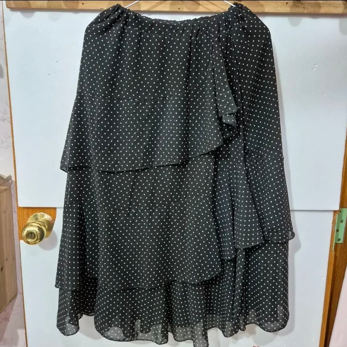 4034 ) 고급 꾸안꾸 도트 스커트 치마 최상 상품이미지1