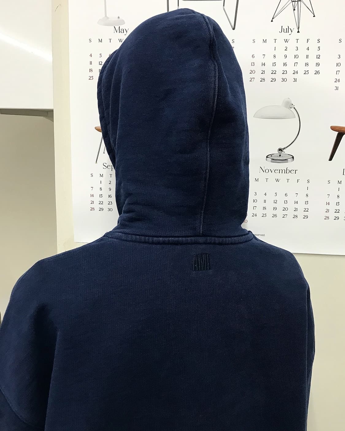 아미 프랑스 파리 후드티 노틱 블루 상품이미지9