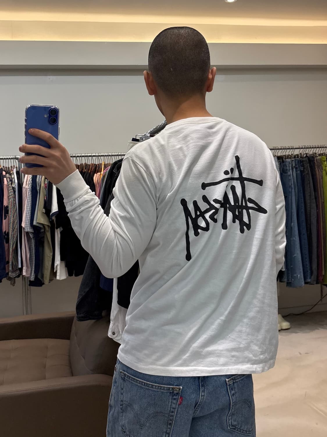 스투시 베이직 로고 롱슬리브 상품이미지9