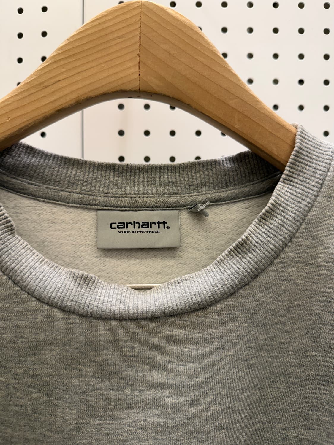 칼하트 기모 크루넥 스웻셔츠 그레이 U1257 상품이미지5