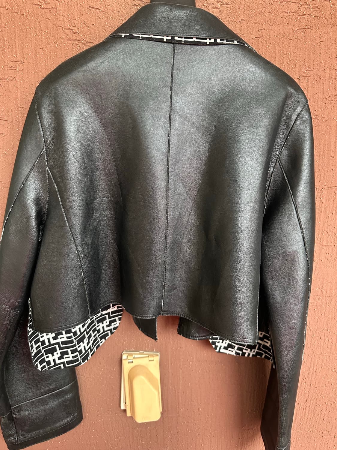 croped leather jacket 상품이미지7