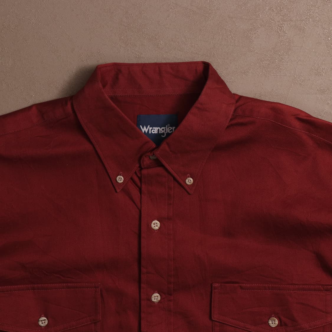 랭글러 헤비코튼 버건디 워크셔츠 A1592 상품이미지2