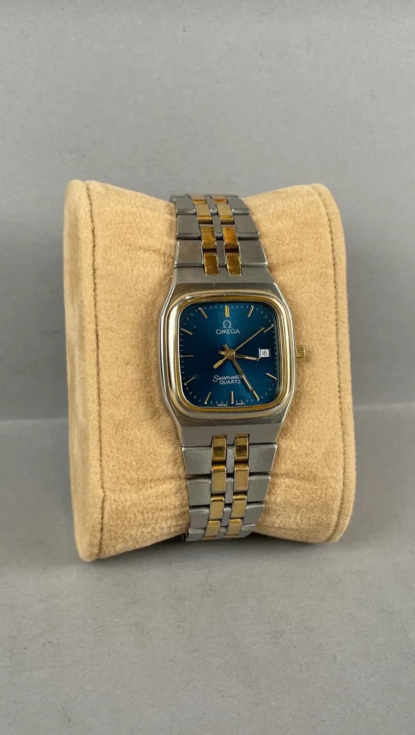 오메가 빈티지 씨마스터 쿼츠 여성용 콤비 청판 16CM 상품이미지1