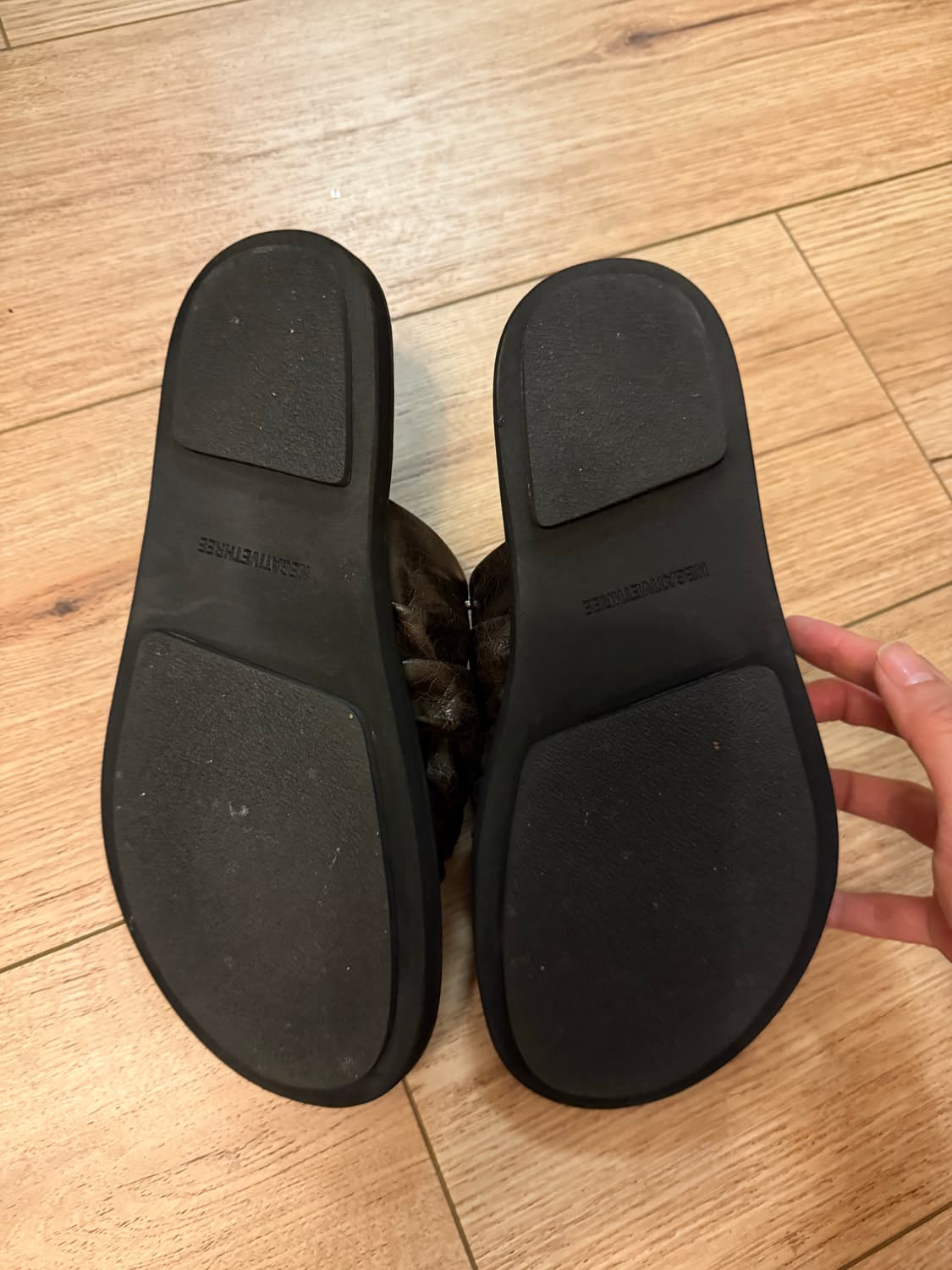 네거티브쓰리 샌들 고트스킨 슬라이드 브라운 2sz 상품이미지5