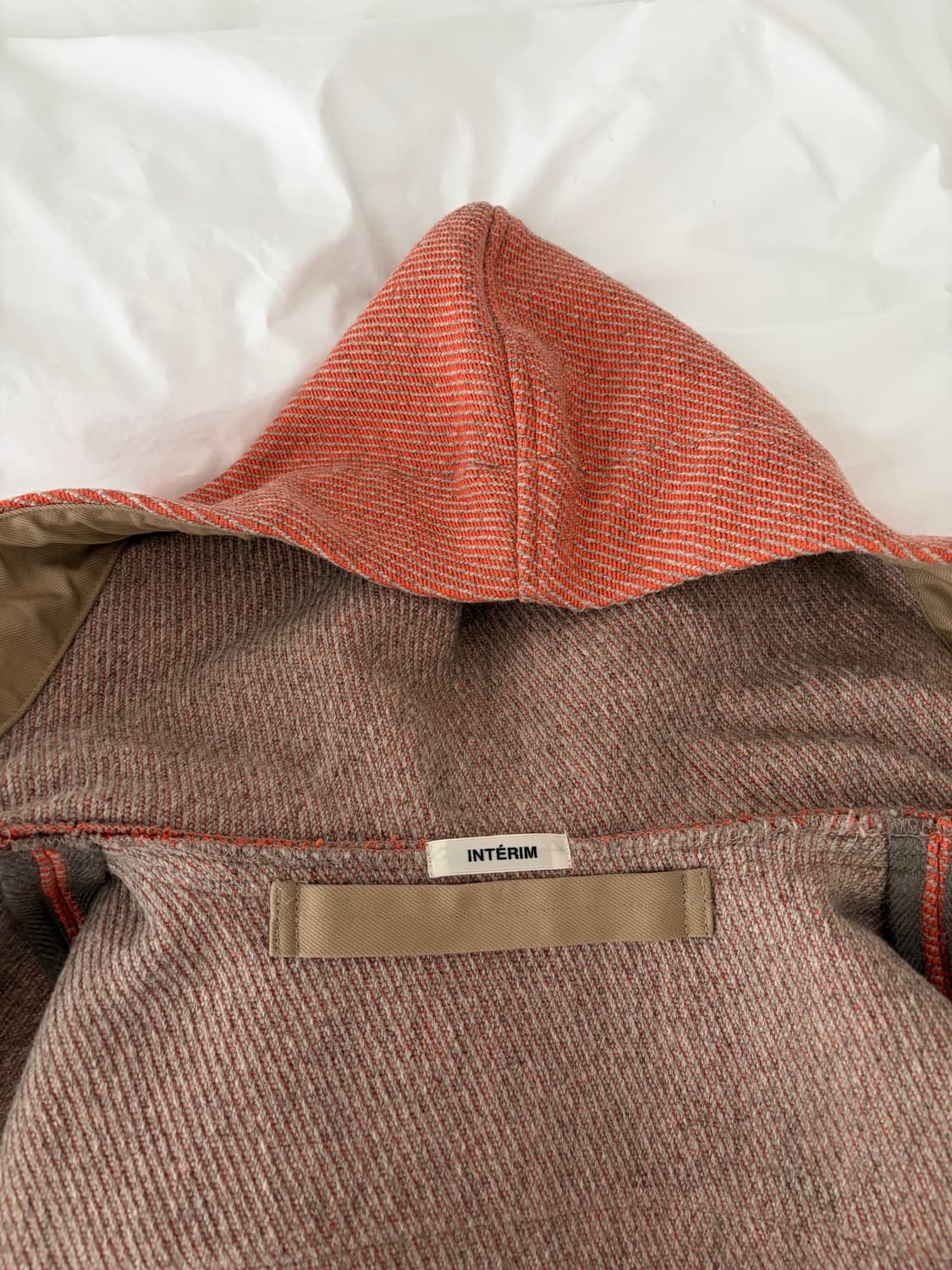 인테림 INTERIM 더플코트 오렌지 4사이즈 판매 상품이미지5