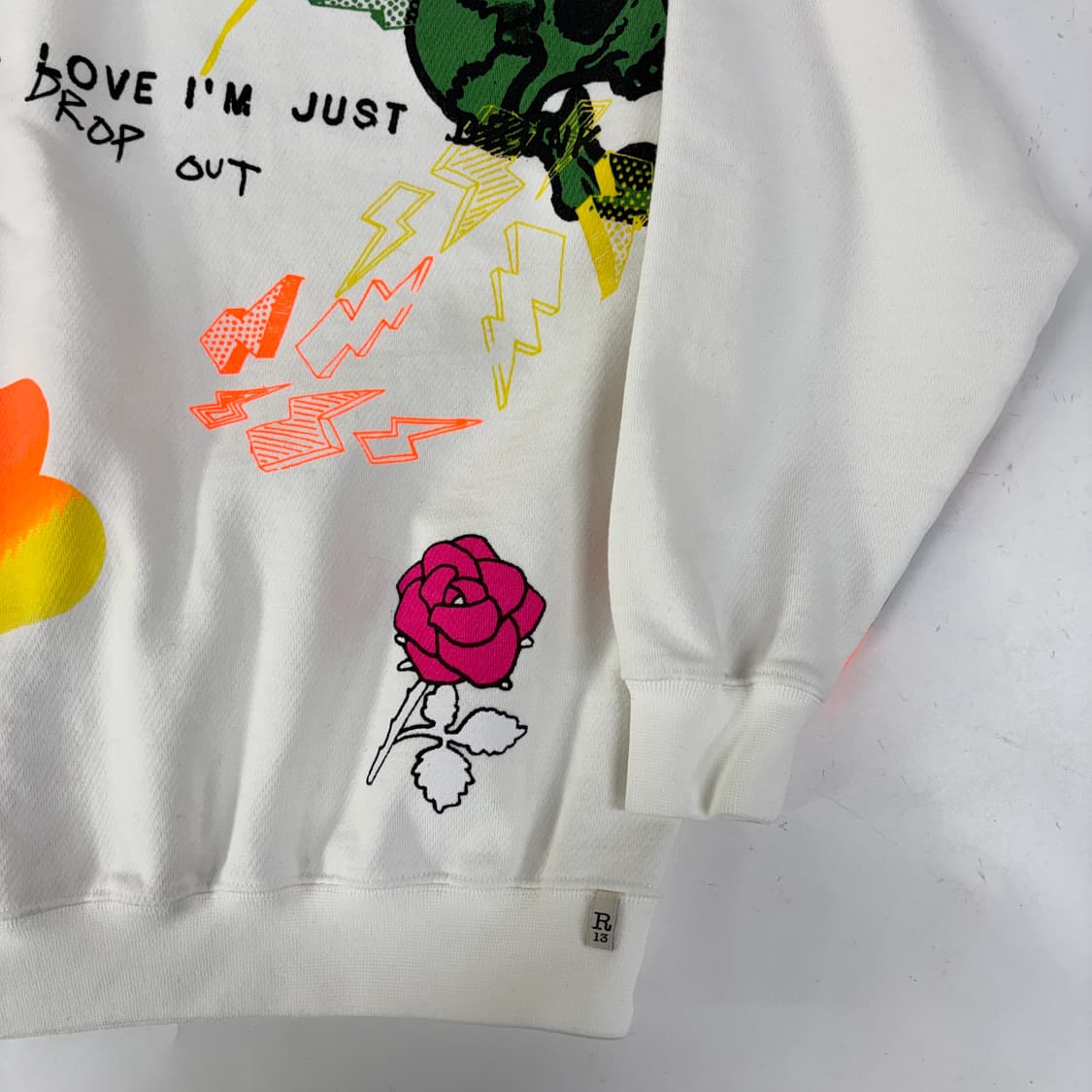 R13 그래피티 맨투맨 상품이미지3