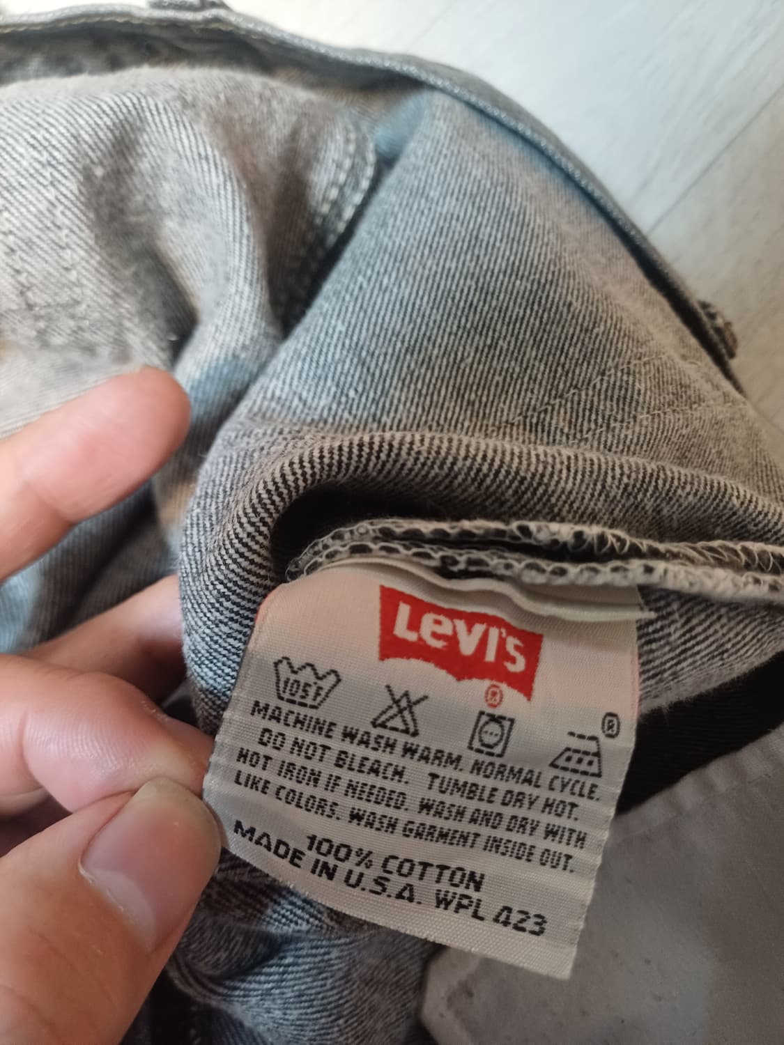 90s리바이스 501 미제usa 흑청 3032 청바지데님 아메카지워크웨어 상품이미지4