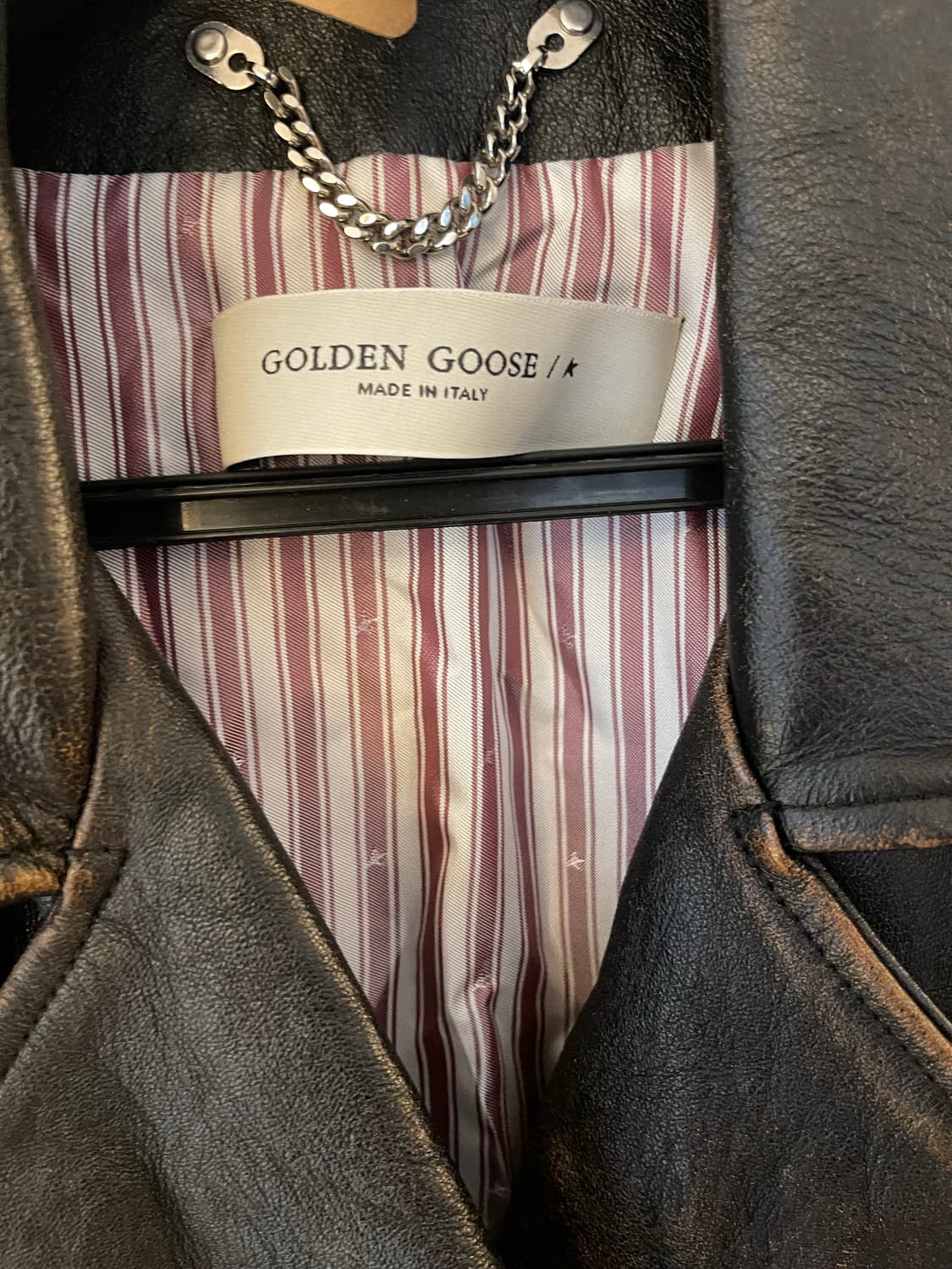 골든구스 가죽자켓 (수제프린팅) 판매합니다  상품이미지7