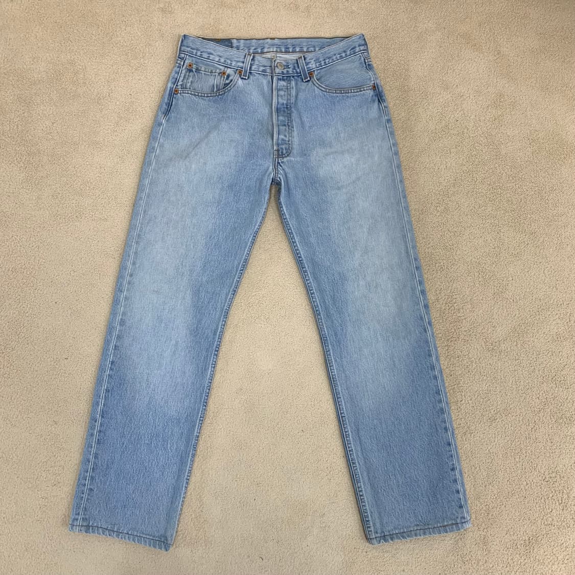 빈티지 리바이스 501 워싱 데님팬츠(30사이즈) 남자청바지 연청 상품이미지2