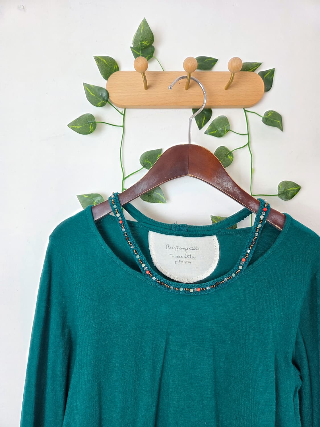 비즈 디테일 슬리브 상품이미지2